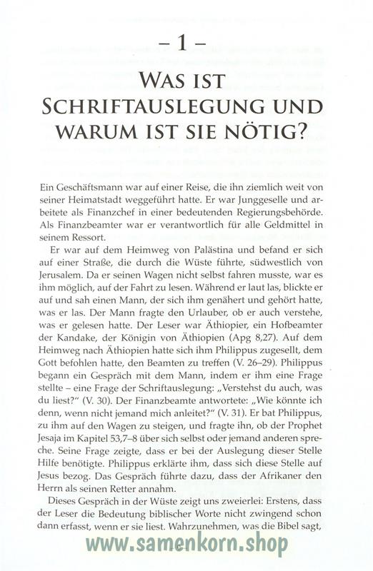 Grundlagen der Schriftauslegung / Buch