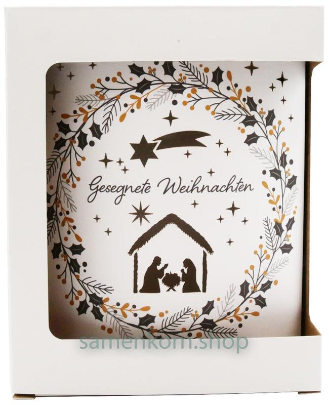 Papier LED Leuchte "Gesegnete Weihnachten"