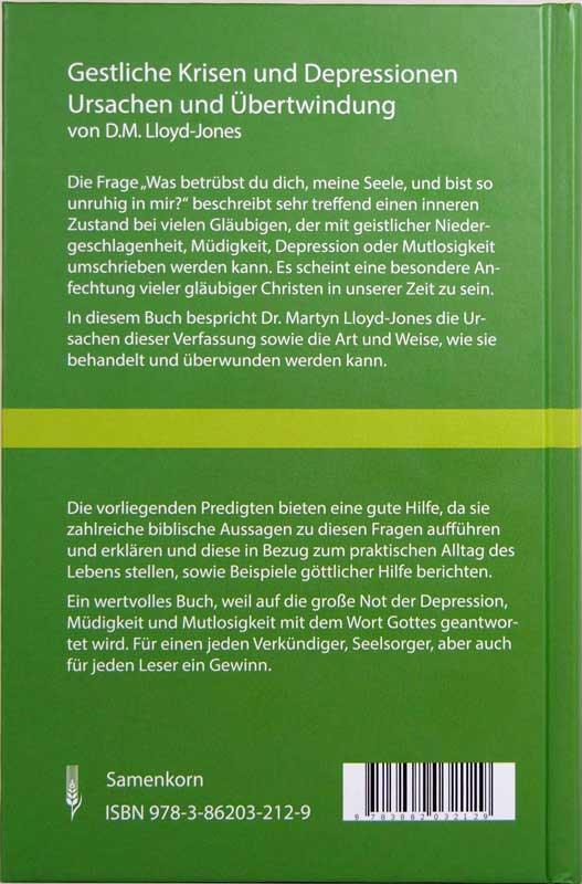 Geistliche Krisen und Depressionen - Themen/Buch - D.M. Lloyd-Jones