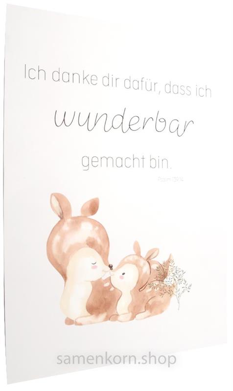 Poster DIN A3 "Reh"