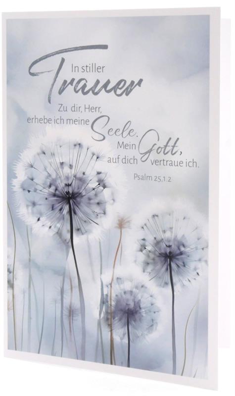 Faltkarte "In stiller Trauer" Ps. 25,1-2