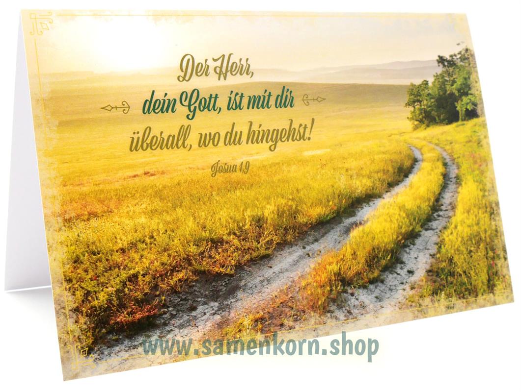 Faltkarte "Der Herr dein Gott ist mit dir"