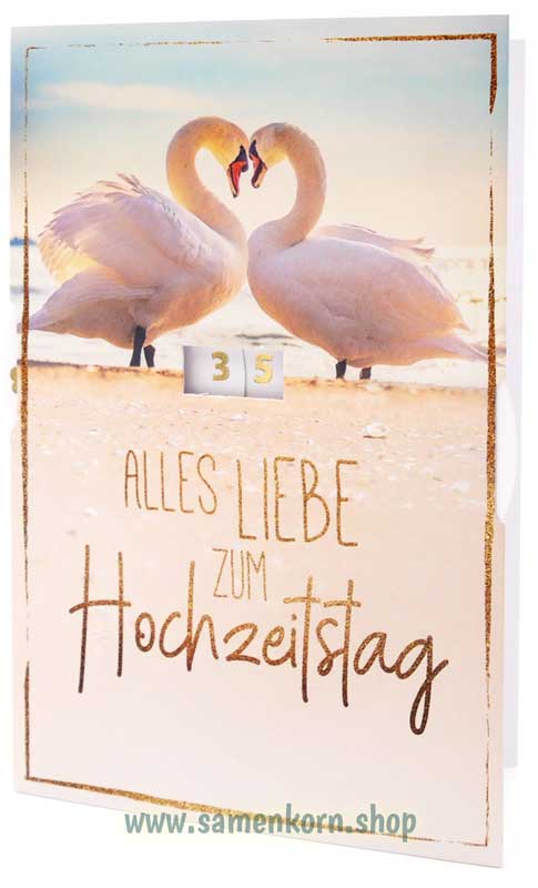 Faltkarte "Alles Liebe zum Hochzeitstag"