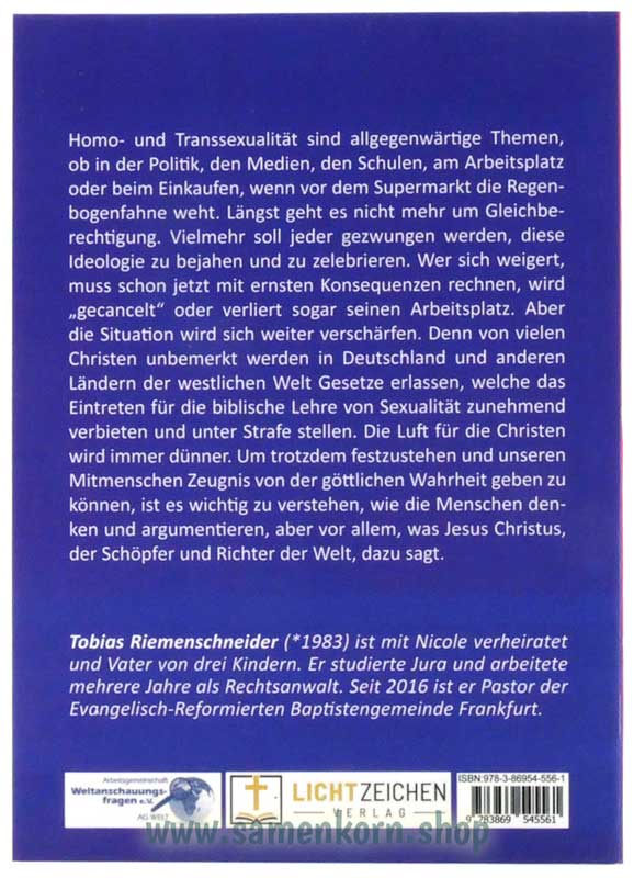 Homosexualität, Transsexualität und Jesus Christus / Buch