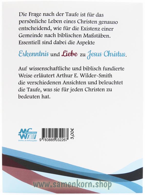 Tauferkenntnis und Liebe zu Jesus Christus / Buch