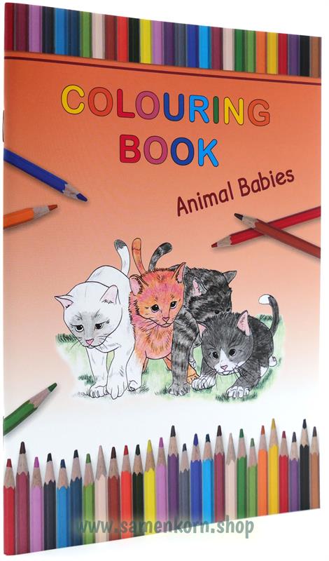 Malheft "Animal Babys" / Heft englisch