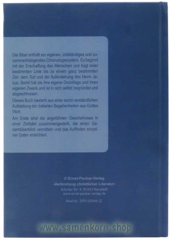Die Chronologie der Bibel / Buch