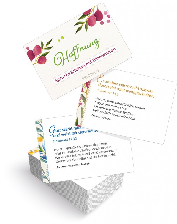Spruchkärtchen mit Bibelworten 1 - Hoffnung