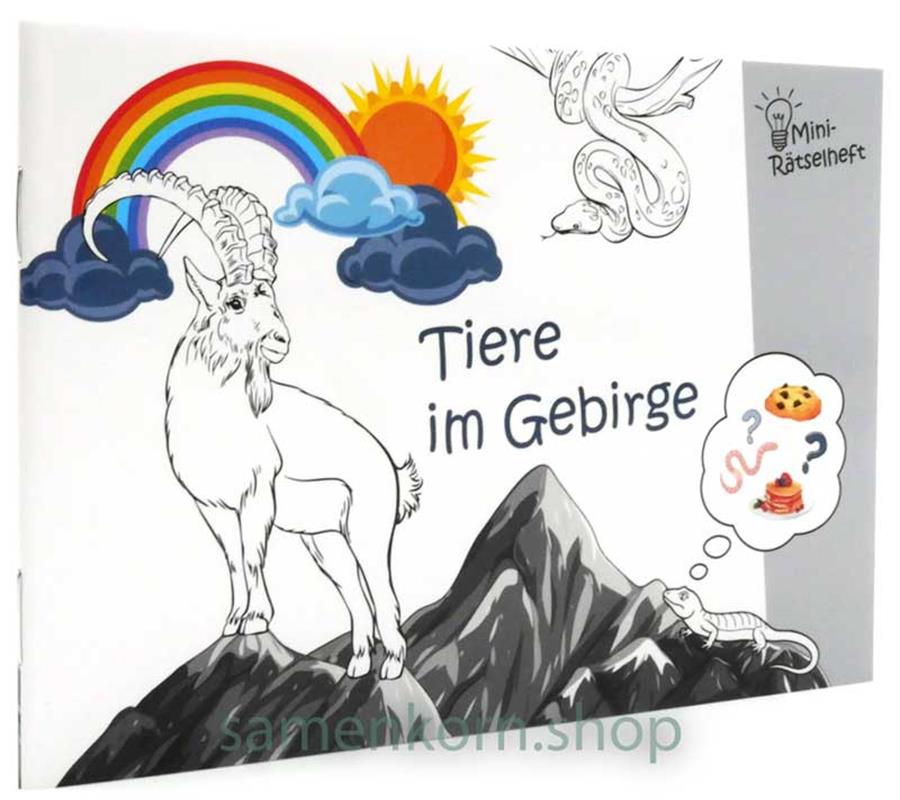 Mini-Rätselheft - Tiere im Gebirge  / Heft