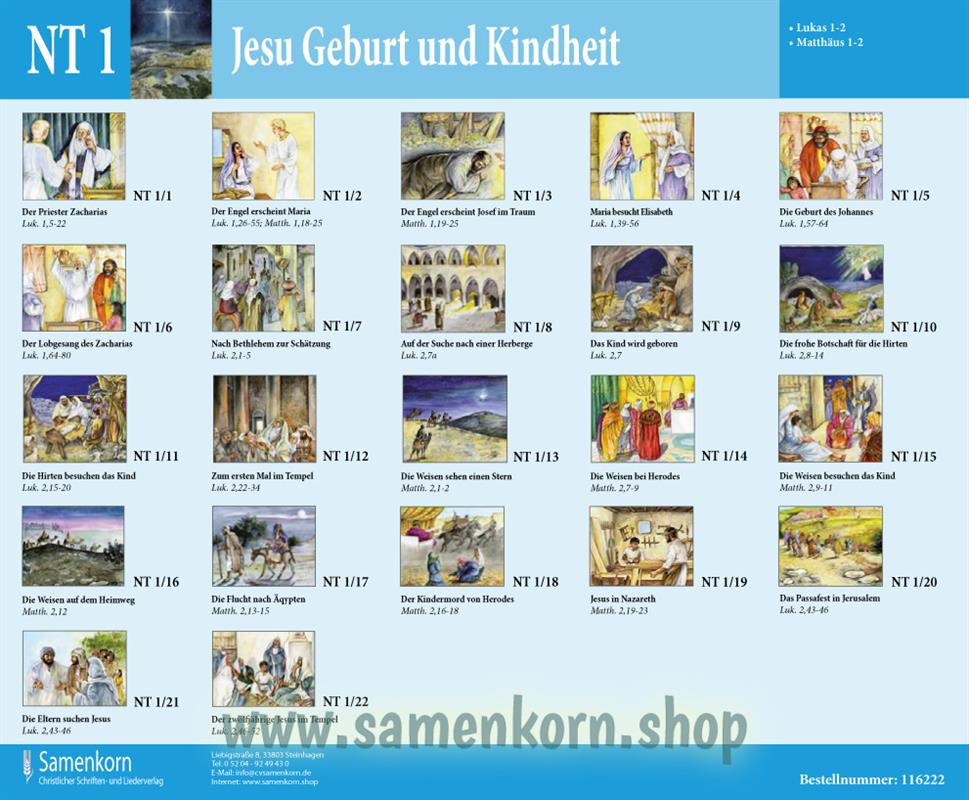 Jesu Geburt und Kindheit / Bildermappe