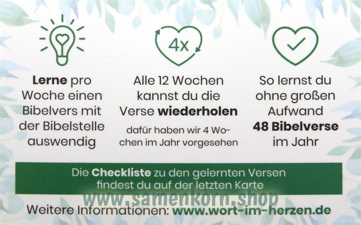 Wort im Herzen / 48 Lernkarten mit Box