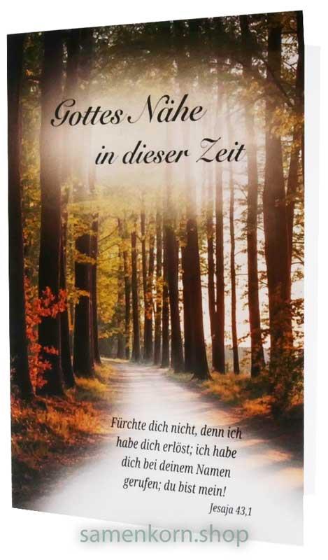 Faltkarte "Gottes Nähe in dieser Zeit" Jes. 43,1