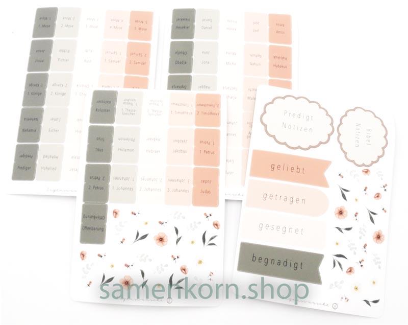 Bibelregister rosa-grün