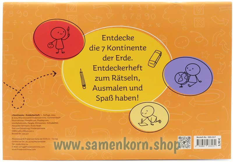 Entdeckerheft - 7 Kontinente / Malheft