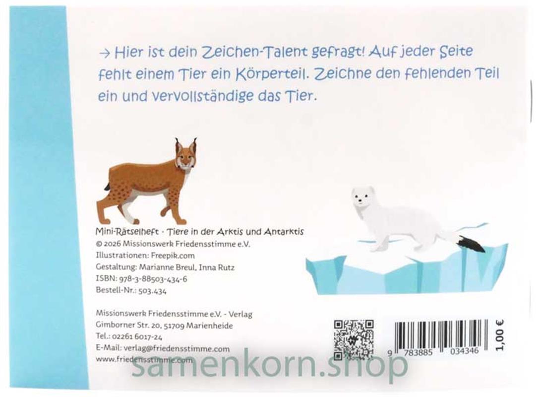 Mini-Rätselheft - Tiere in der Arktis und Antarktis  / Heft