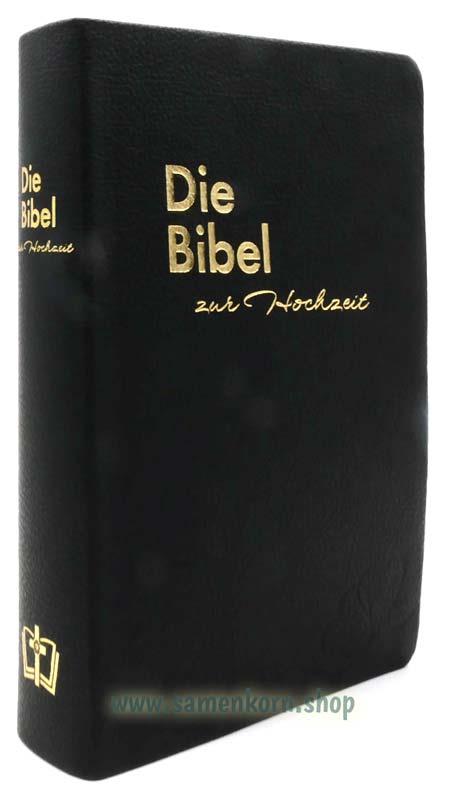 Die Traubibel, schwarz, Leder,  Luther 1912 / Buch