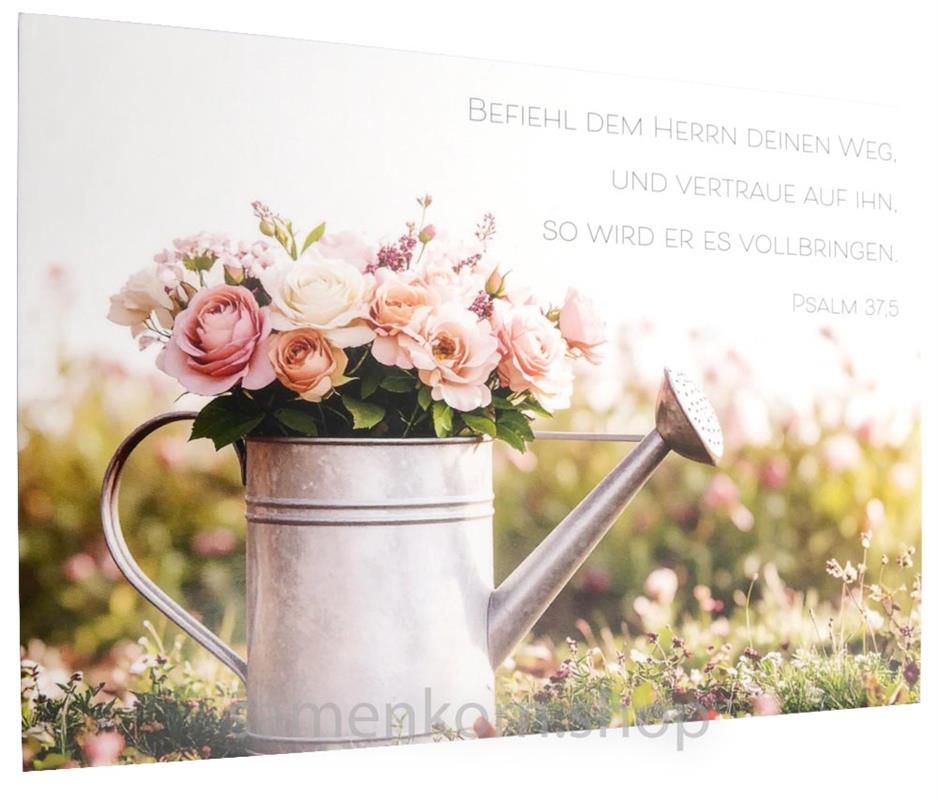 Postkarte "Befiehl dem Herrn deine Wege..." Psalm 37,5