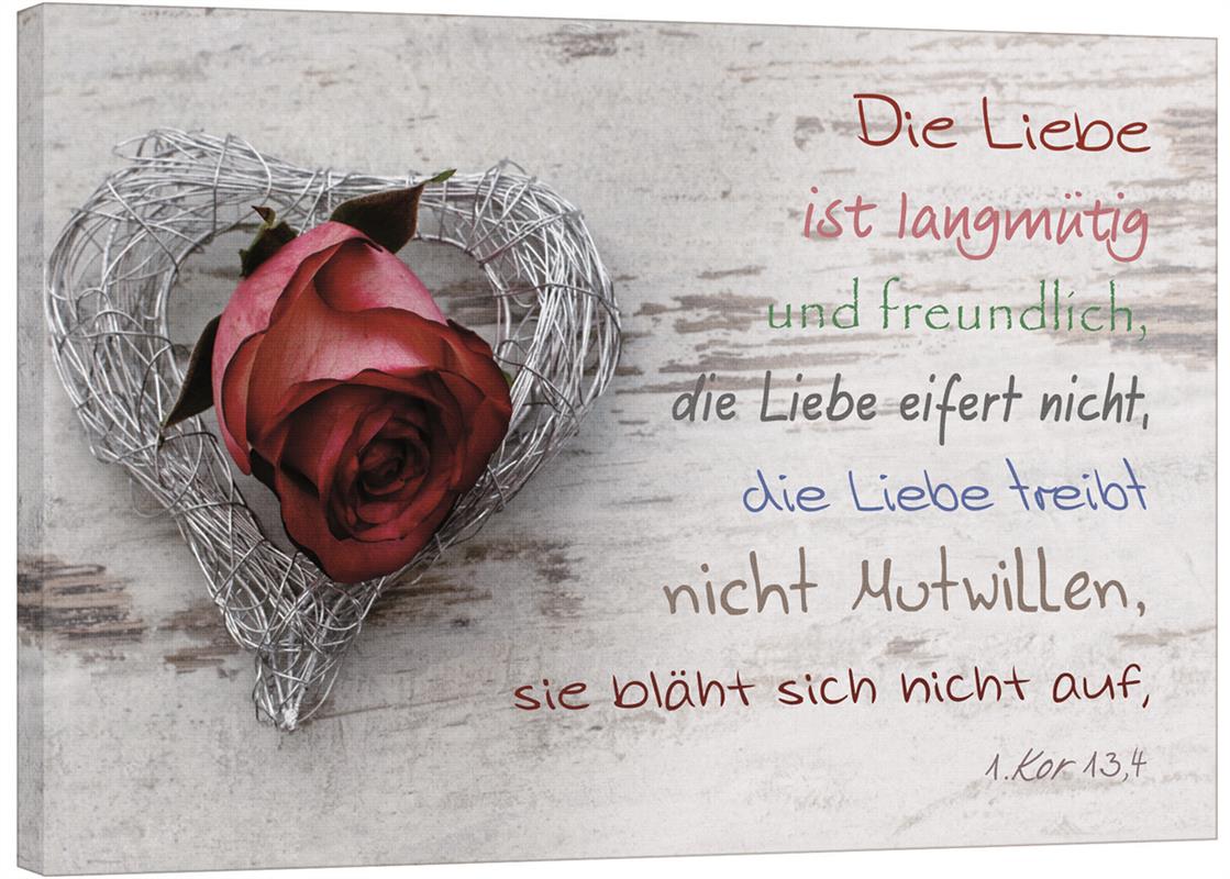 Bild "Silberherz mit Rose"