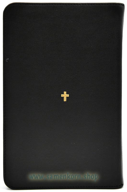 Schlachter 2000 Miniatur-Bibel, schwarz, GS, RV, Kalbsleder/ Buch