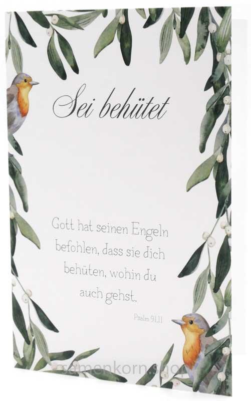 Faltkarte "Sei behütet" Psalm 91,11