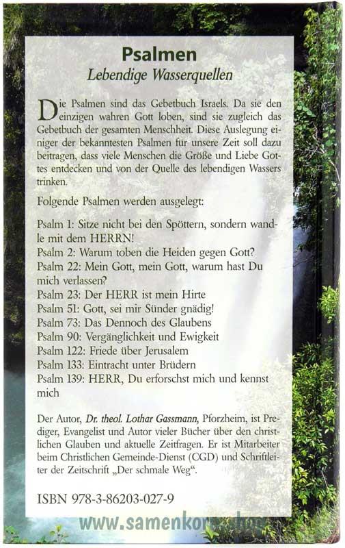 Psalmen - Auslegung/Buch - L. Gassmann