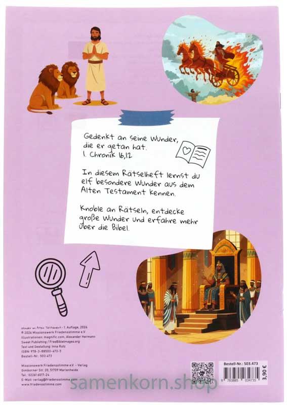 Bibel-Rätselheft - Wunder im Alten Testament / Heft