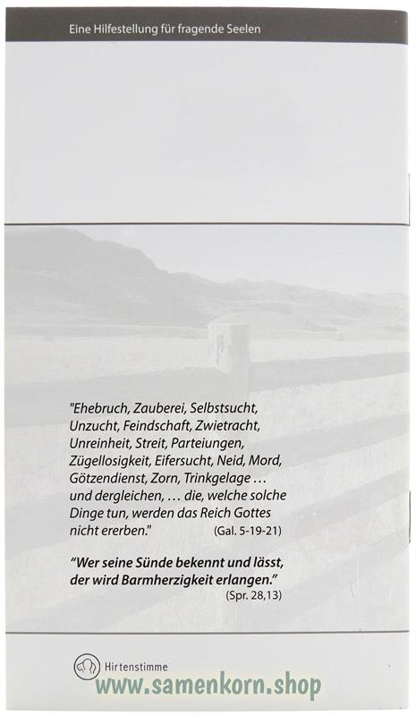 Das ist der Wille Gottes, eure Heiligung / Heft