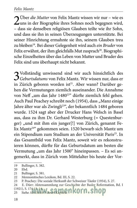 Felix Mantz / Buch