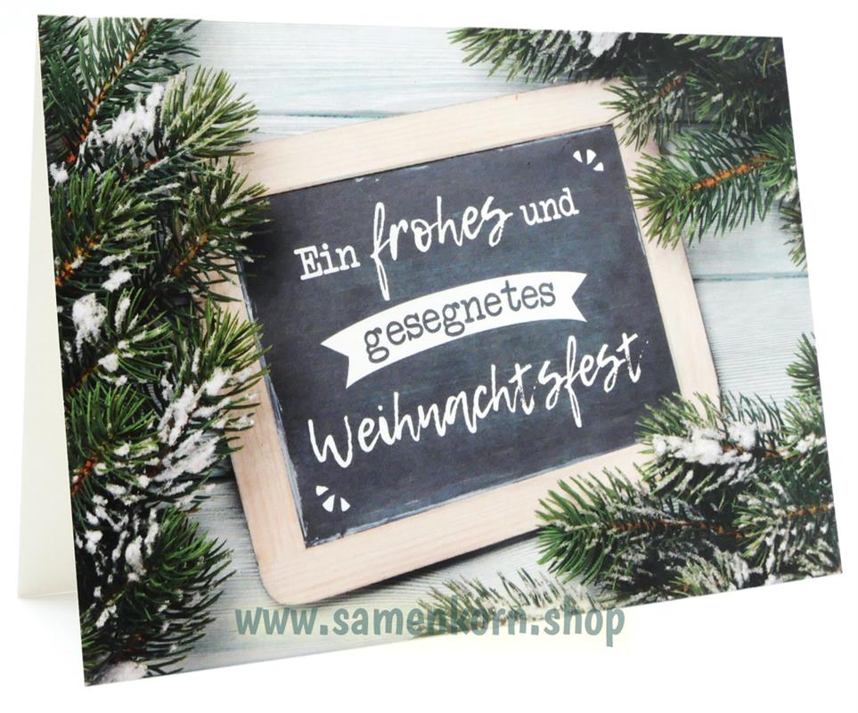 Doppelkarte "Ein frohes und gesegnetes Weihnachtsfest"