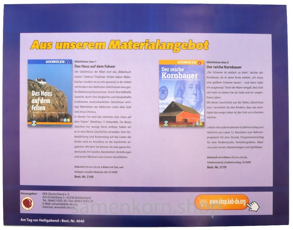 Am Tag vor Heiligabend / Bilderheft