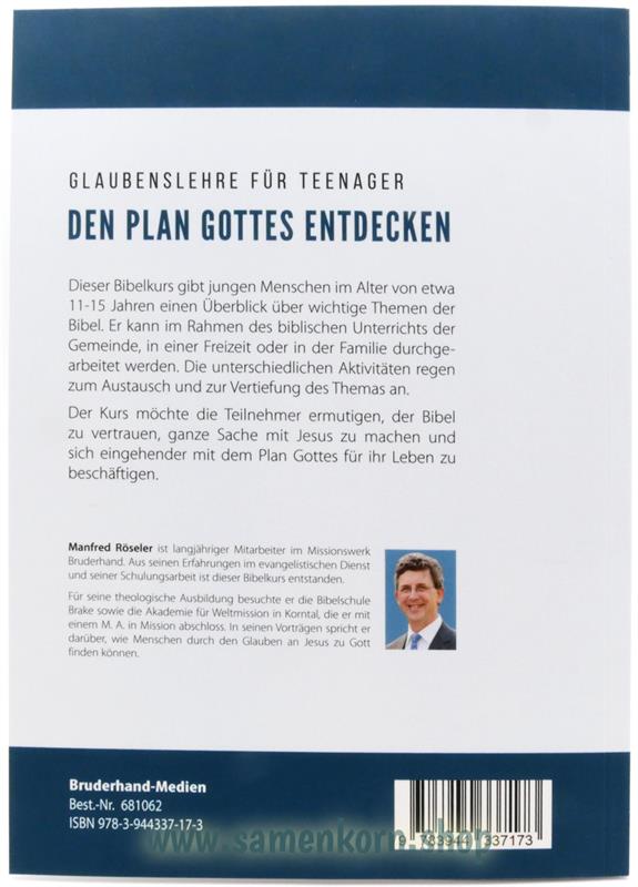 Den Plan Gottes entdecken / Teenagerkurs Teil 1-3