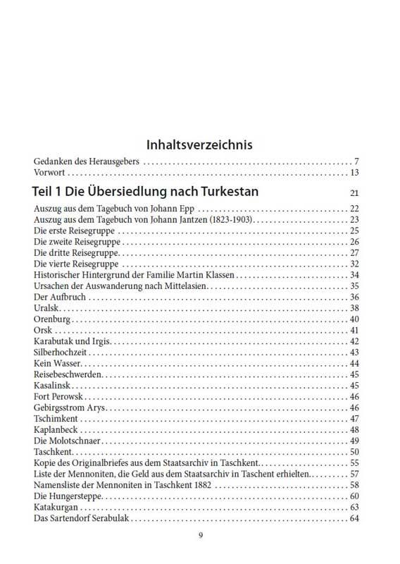 Mennoniten in Mittelasien / Buch