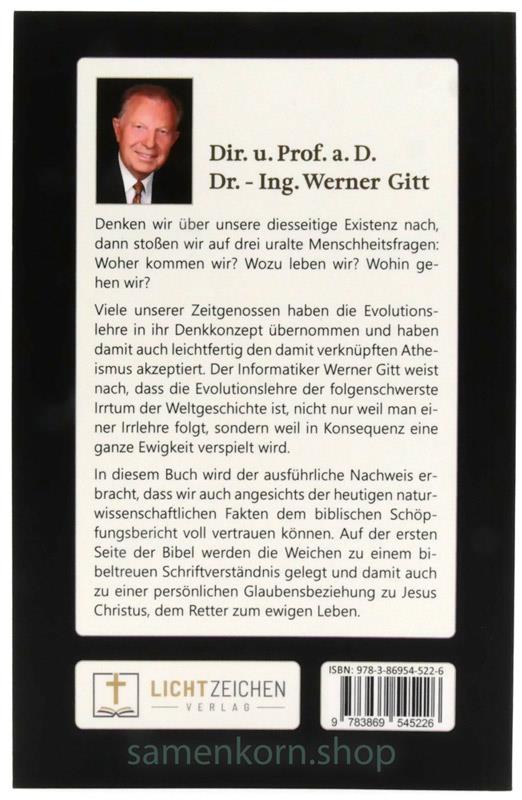 Das biblische Zeugnis der Schöpfung / Buch
