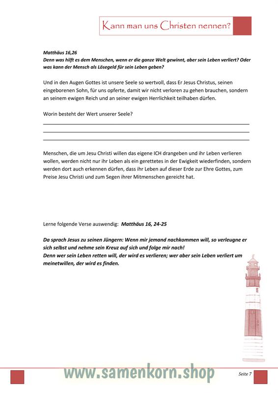 Kann man uns Christen nennen? / Jüngerschaftskurs + Buch