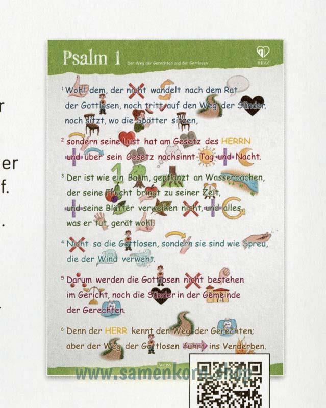 Der Weg der Gerechten und der Gottlosen - Psalm 1 / Poster