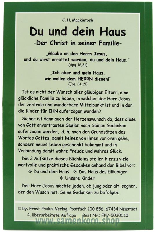 Du und dein Haus / Der Christ in seiner Familie  / Buch