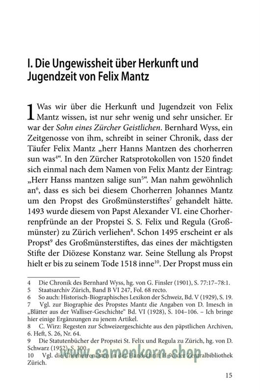 Felix Mantz / Buch