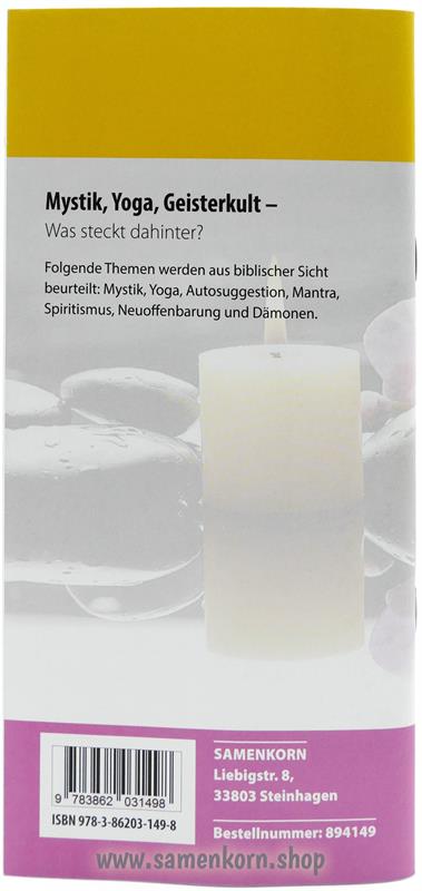 Mystik, Yoga, Geisterkult, Band 39  Reihe Orientierung / Heft