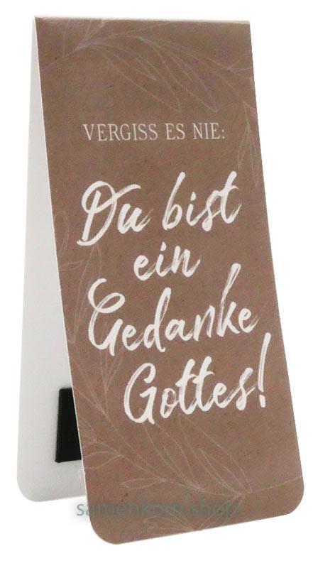 Magnetlesezeichen "Du bist ein Gedanke Gottes"