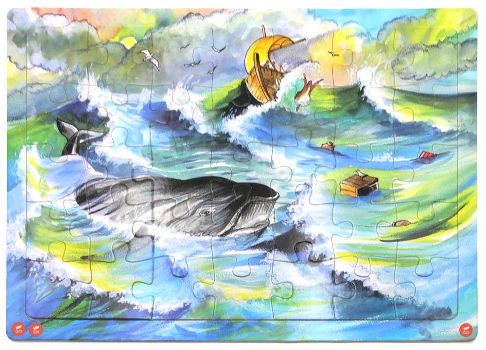 Audio-Holzpuzzle "Jona und der Walfisch"