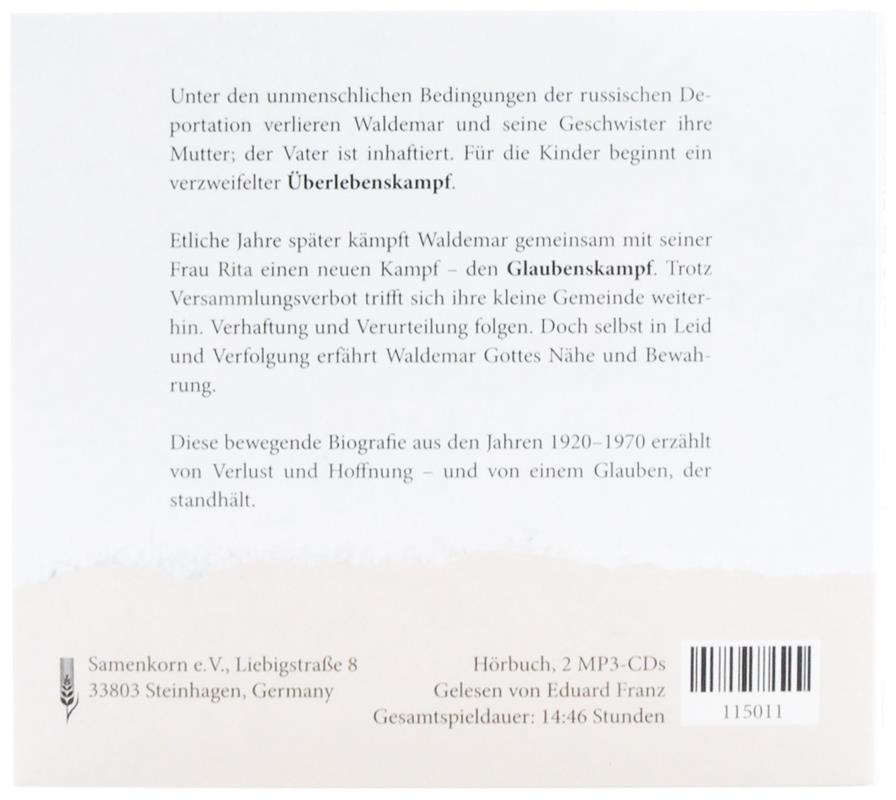 Der Überlebenskampf & Der Glaubenskampf / MP3 Hörbuch