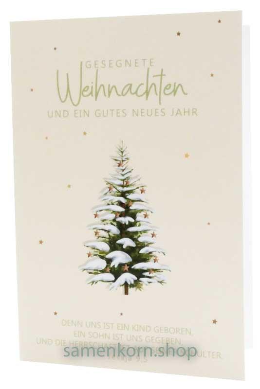 Faltkarte "Gesegnete Weihnachten" Jes. 9,5