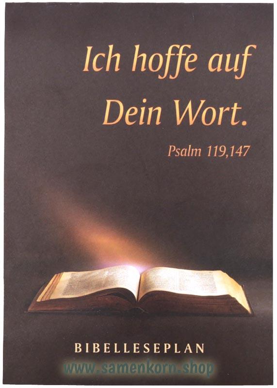 Ich hoffe auf dein Wort / Bibelleseplan