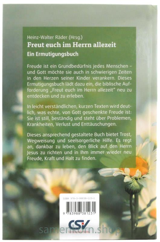 Freut euch im Herrn allezeit / Buch
