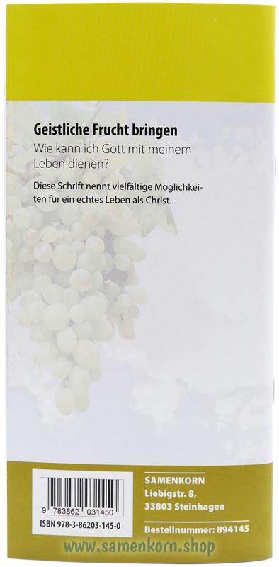 Geistliche Frucht bringen, Band 35  Reihe Orientierung / Heft