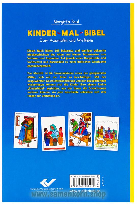 Kinder-Mal-Bibel / Zum Ausmalen und Vorlesen / Buch