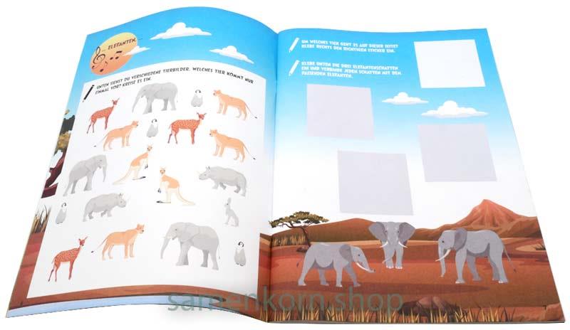 Stickerheft "Die Affen und Giraffen"